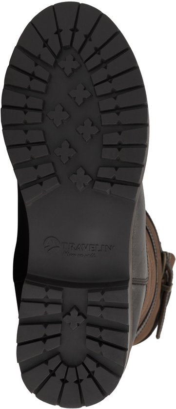 Travelin' Gronvik Homme - Bottes de plein air - Doublées de laine - Marron foncé