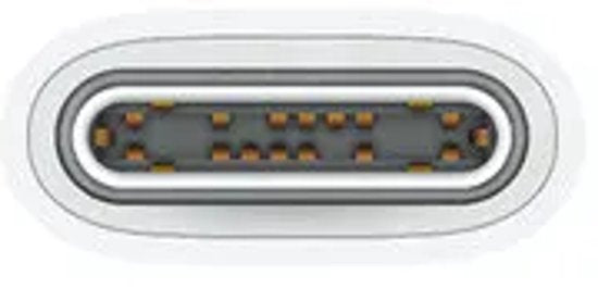 Apple - Câble de recharge USB-C - USB-C vers USB-C - 60 W - 1 m - Tissé - Blanc