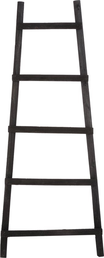 Porte-échelle House of Seasons - L29 x L49 x H119 cm - Bois de peuplier - Noir