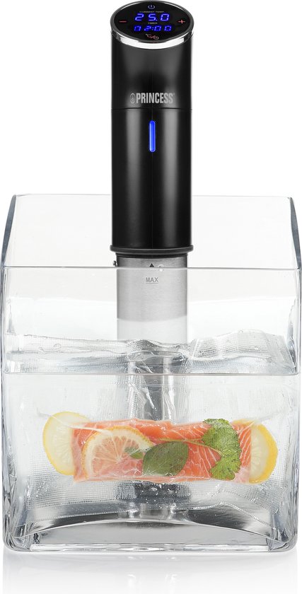 Princess 267003 Sous Vide Stick - Étanche IPX7 - Sonde de cuisson sous vide - Réglage précis de la température - Écran tactile - 1 200 W
