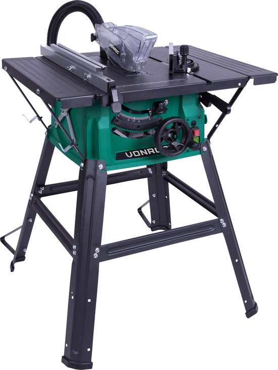 Table de sciage - VONROC - 1500W - Ø210MM - Lame de scie 40T - Socle inclus
