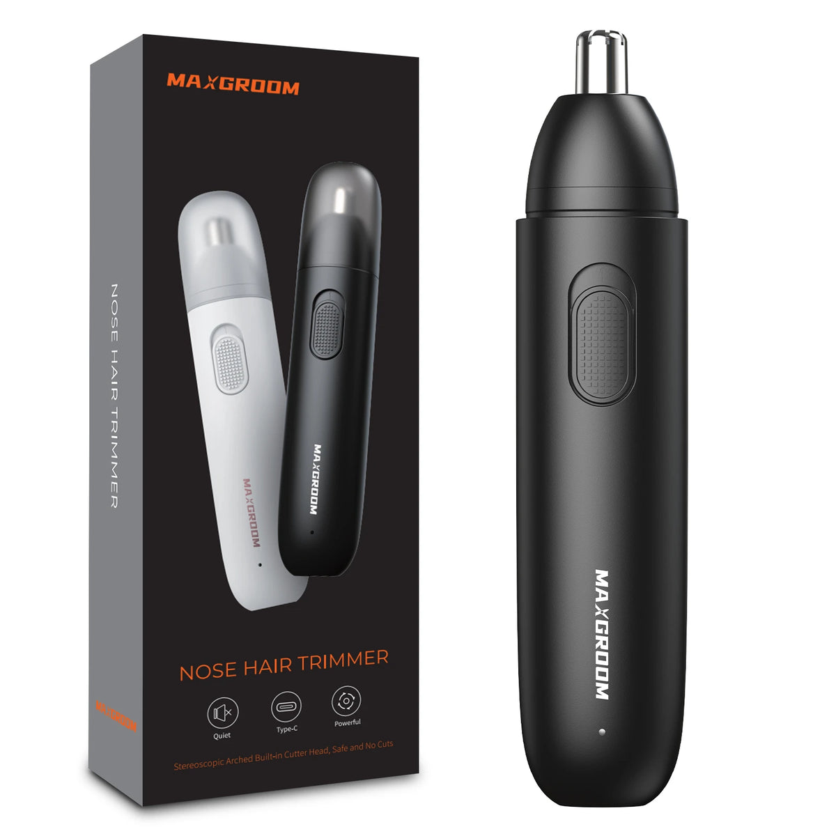 Tondeuse rechargeable MAXGROOM pour poils du nez et des oreilles