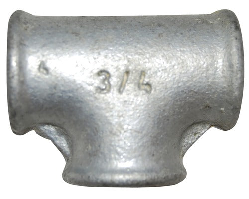 Raccord fileté en T 3/4" x 3/4" x 3/4" - Filetage femelle - Métal galvanisé