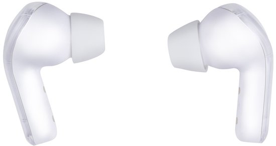 Grundig Earbuds TWS Transp. White - Écouteurs intra-auriculaires sans fil avec Bluetooth 5.4 - Audio haute résolution - Boîtier intelligent avec indicateur numérique de niveau de batterie - Plusieurs embouts - Transparent/Blanc