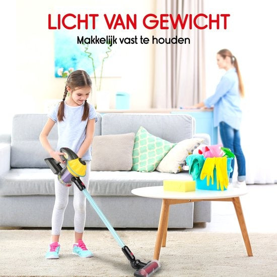 Aspirateur Jouet - Eddy Toys - Aspirateur bâton sans fil - Pour les enfants