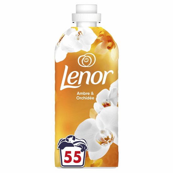 Adoucissant Lenor Ambre & Orchidée 55 lavages - 1 155 ml