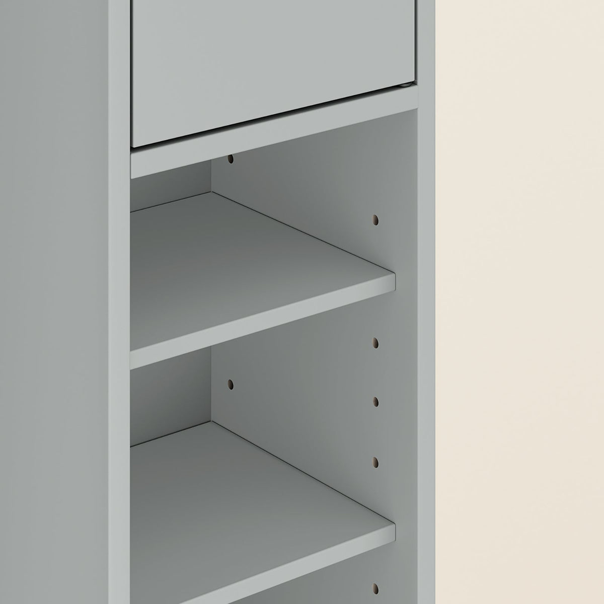 SoBuy BZR34-II-HG Meuble de salle de bain haut - Meuble de salle de bain étroit à poser - MDF résistant à l'eau - 20x20x180 cm - Gris