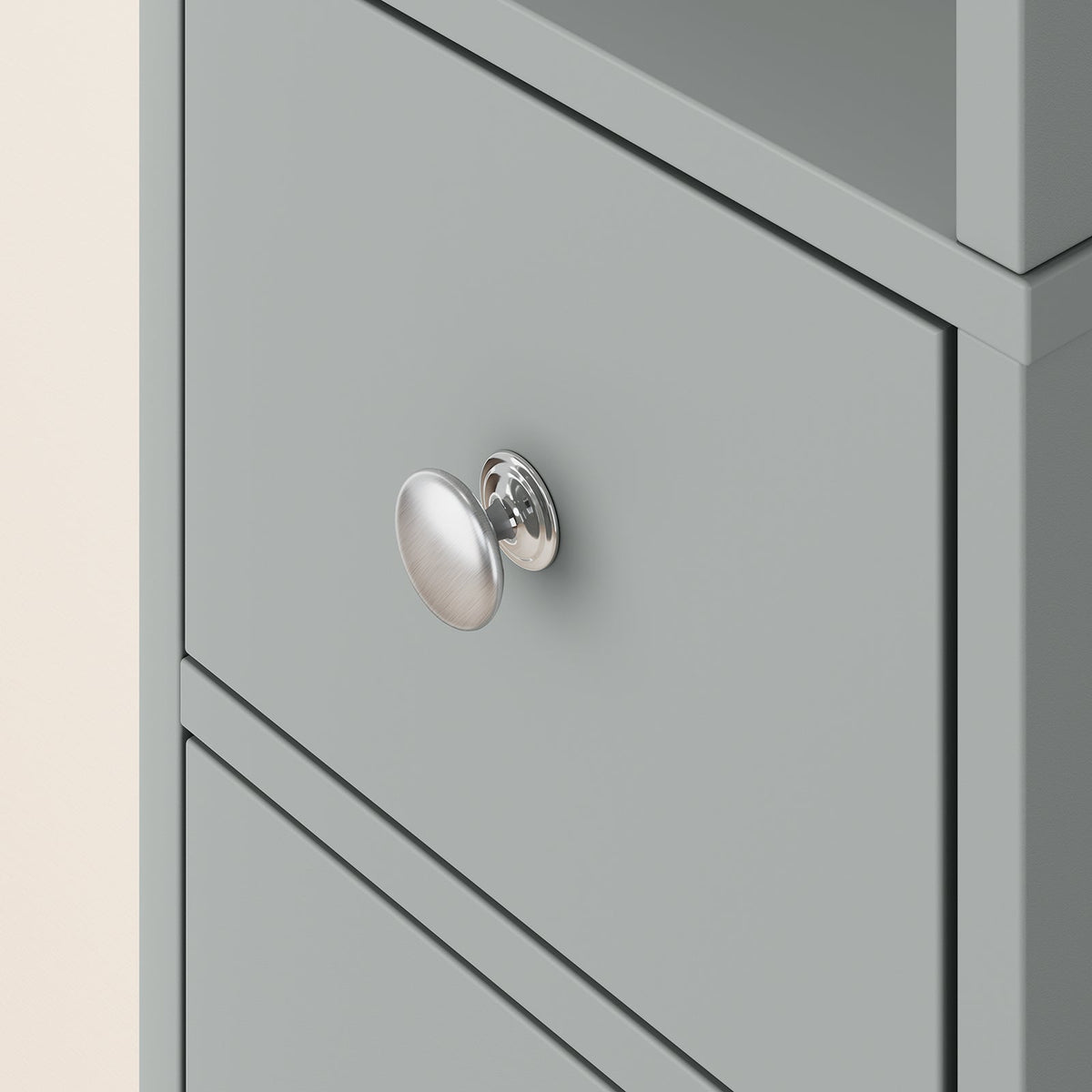 SoBuy BZR34-II-HG Meuble de salle de bain haut - Meuble de salle de bain étroit à poser - MDF résistant à l'eau - 20x20x180 cm - Gris