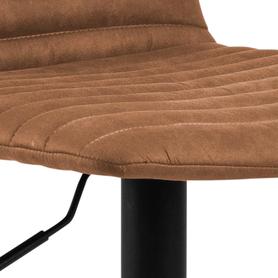 Tabouret de bar Trofors - Lot de 2 - Cognac - Tabourets de bar élégants et confortables d'aspect industriel