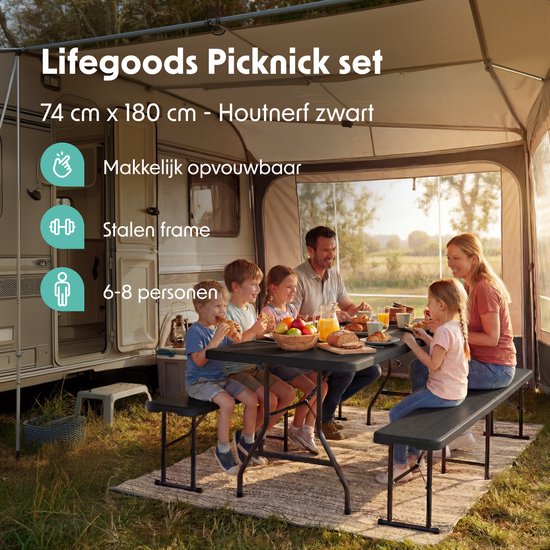 LifeGoods Set de pique-nique
