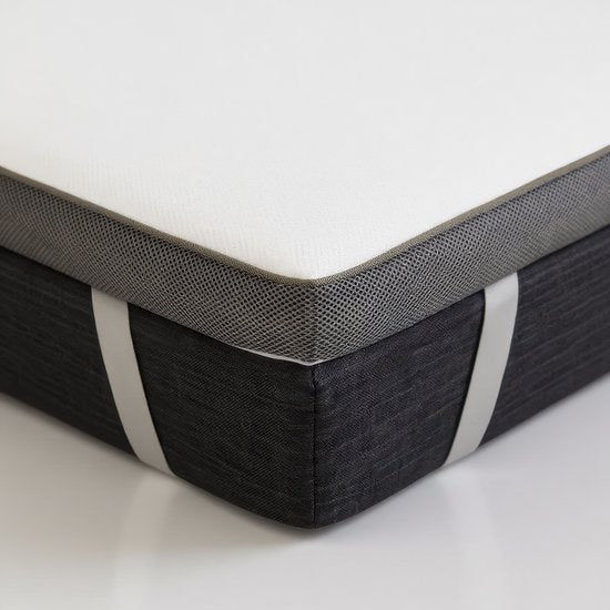 Twin Motion® Topper 160x200 cm - Topdekmatras - Surmatelas - Mousse à mémoire de forme Hybrid Gel - Fermeté moyenne - Épaisseur 8 cm
