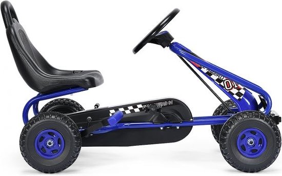 Gokart Go Cart avec frein à main Troll CAR 30kg Véhicule à pédales Véhicule à pédales pour 3-6 ans bleu