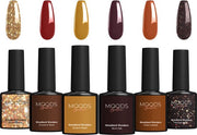 Moods Gellac 6-Piece Set - Gel Nail Polish Starter Pack - Gel Nail Polish - 8ML - Woodland Wonders - Gellac - Nails - Chic Colours