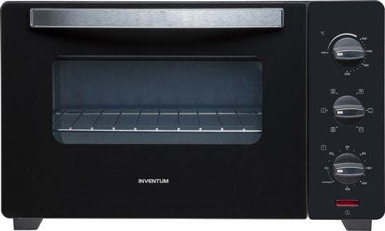 Inventum OV307B - Four à convection posable - Rôtisserie - 30 litres - 1600 watts - 6 programmes - Noir