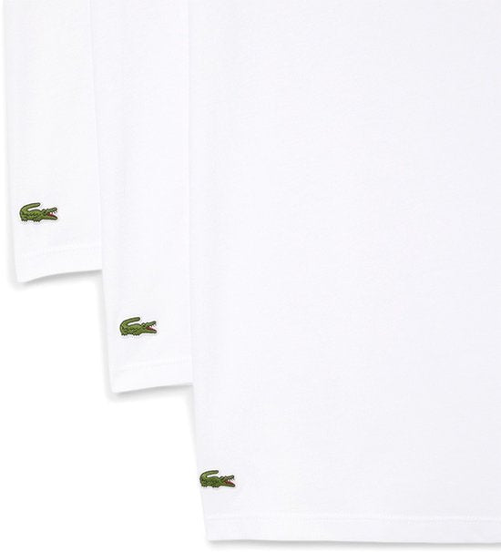 Chemises 3P à col en V Lacoste hommes basic white