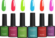 Moods Gellac 6-Piece Set - Gel Nail Polish Starter Pack - Vernis à ongles en gel - 8ML - Neon Paradise - Gellac - Nails - Chic Colours