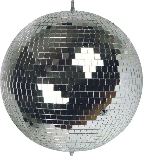 HQ-Power Disco boule à facettes Ø 20 cm, effets de lumière spectaculaires pour les fêtes, système de suspension sûr et verre à facettes, accessoire de piste de danse pour discothèque et plus encore