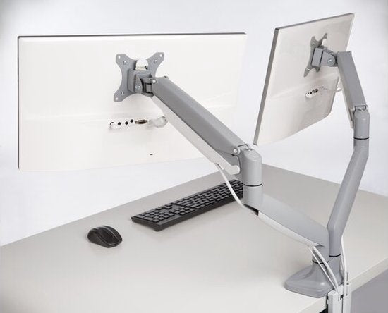 Kensington SmartFit One-Touch Dual Monitor Arm - Pour 2 écrans - Réglable en hauteur - Pour 13 - 32" et jusqu'à 9 KG - Gris