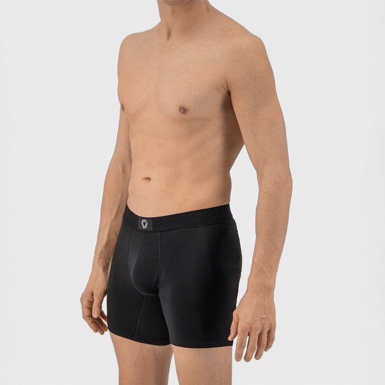 Fibershirts Anti-Sweat Boxer Shorts - Sweat Pad intégré - MicroModal respirant - Anti-Transpiration - Hommes - Taille M - Noir
