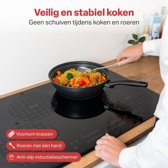 AoraKitchen Protège-induction - 6 pièces - jusqu'à 280 °C - Maniques - Protège maniques - Protège maniques