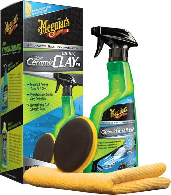 Meguiar's Hybrid Ceramic Synthetic Clay Kit - Kit d'argile céramique synthétique
