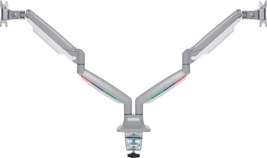 Kensington SmartFit One-Touch Dual Monitor Arm - Pour 2 écrans - Réglable en hauteur - Pour 13 - 32" et jusqu'à 9 KG - Gris