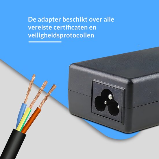 Velociy® Universal Laptop Adapter - Chargeur d'ordinateur portable - Toutes les marques - 45W-65W-90W - Asus - Acer - HP - Dell - Lenovo - Samsung - Sony