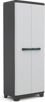 Keter Linear Utility Storage Cabinet - 68x173x39 cm - Gris/Noir