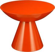 Mica Decorations Table d'appoint Celise - H44 x Ø59 cm - Métal - Orange