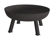 Perel Bol à feu, avec 3 pieds robustes, rond, 41,5 x Ø 100 cm, fonte, noir