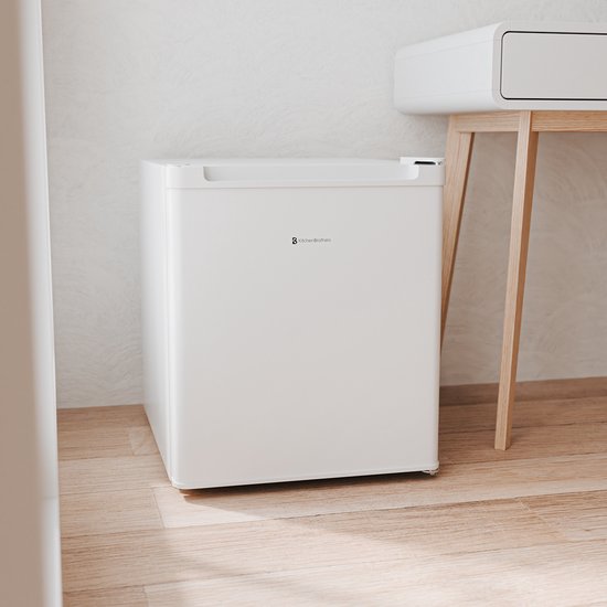 KitchenBrothers Mini Fridge - 40L - Petit réfrigérateur - Freestanding - Frigo - Compact - White