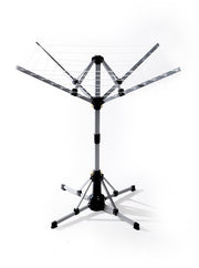Séchoir rotatif électrique Ezeespinner - Support de séchage pliable avec arrêt automatique - Capacité jusqu'à 25 KG - Télécommande - 10W - noir/gris