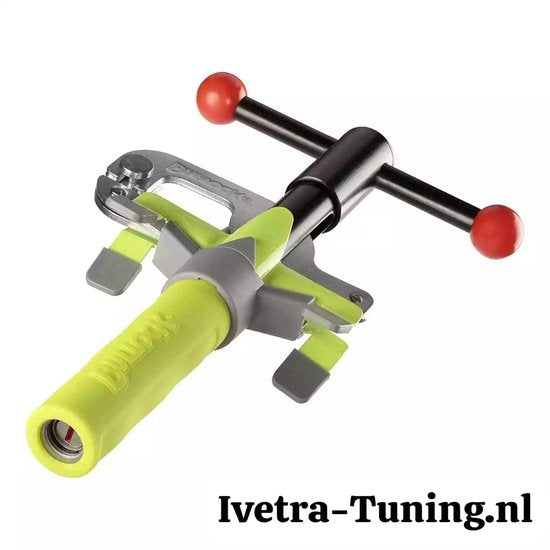 Bullock Excellence Pedal Lock - Transmission automatique - Anti-perçage et résistant aux coupures - Deux clés numérotées - Couleur jaune frappante