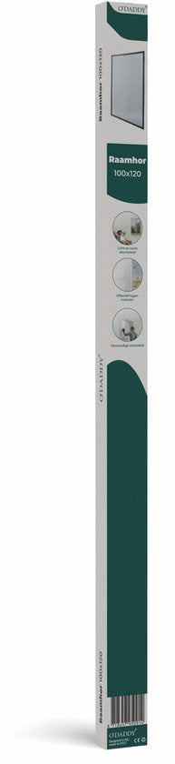 O'DADDY® Moustiquaire de fenêtre - 100x120 cm - Moustiquaire adaptable - Fibre de verre - Maille métallique - Moustiquaire - Polyvalent et facile à installer - Noir