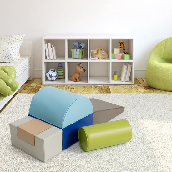 Coast 6-piece soft building blocks, big building blocks for kids, giant building blocks, foam building blocks, brown