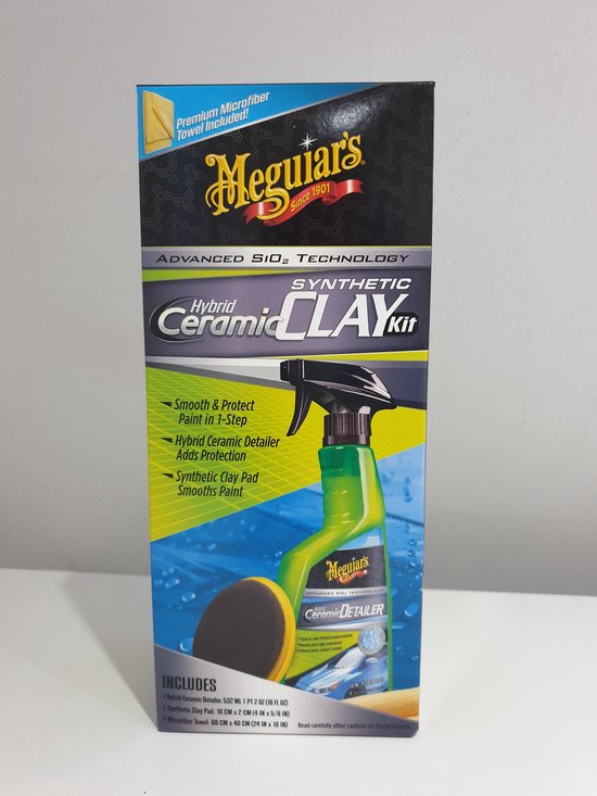 Meguiar's Hybrid Ceramic Synthetic Clay Kit - Kit d'argile céramique synthétique