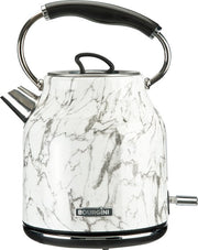 Marble Kettle retro - Impression marbrée - Utilisation sans fil - Métal - Filtre à eau anti-brûlure - Grande capacité de 1,7L pour 8 tasses de thé - Sans BPA
