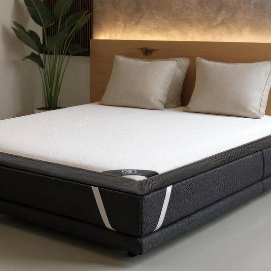 Twin Motion® Topper 160x200 cm - Topdekmatras - Surmatelas - Mousse à mémoire de forme Hybrid Gel - Fermeté moyenne - Épaisseur 8 cm