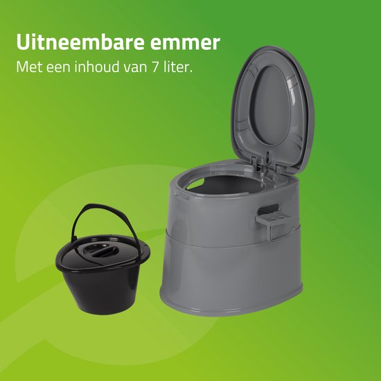 Bo-Camp - Toilette portable divisible - 7 litres - Compact