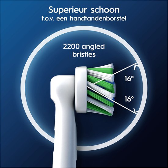Oral-B Cross Action Pro - Têtes de brosse - Avec la technologie CleanMaximiser - 10 pièces - Compatible avec les brosses à dents électriques
