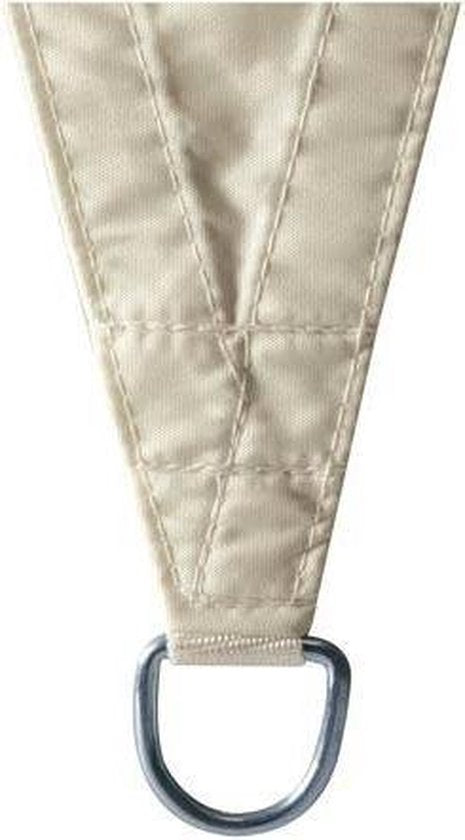Perel Toile d'ombrage, perméable à l'eau, perméable à l'air, 5 x 5 x 5 m, 180 g/m², HDPE, triangle, champagne