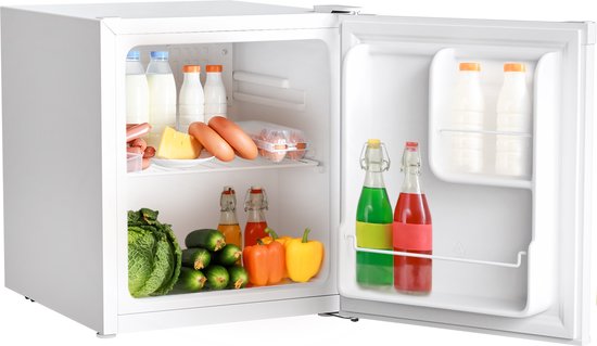 KitchenBrothers Mini Fridge - 40L - Petit réfrigérateur - Freestanding - Frigo - Compact - White