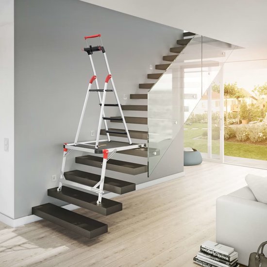 Hailo Plate-forme pour escaliers - Antidérapante - Max. 150 kg - 90 x 57 cm - noir