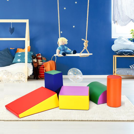 Costway Costway 5 pièces Blocs de construction en mousse pour enfants - colorés