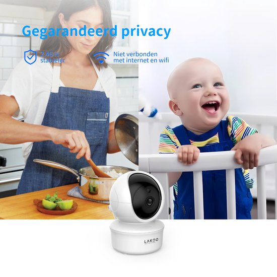 LAKOO babyphone sans moniteur et sans application - caméra d'extension sur Pro5 set