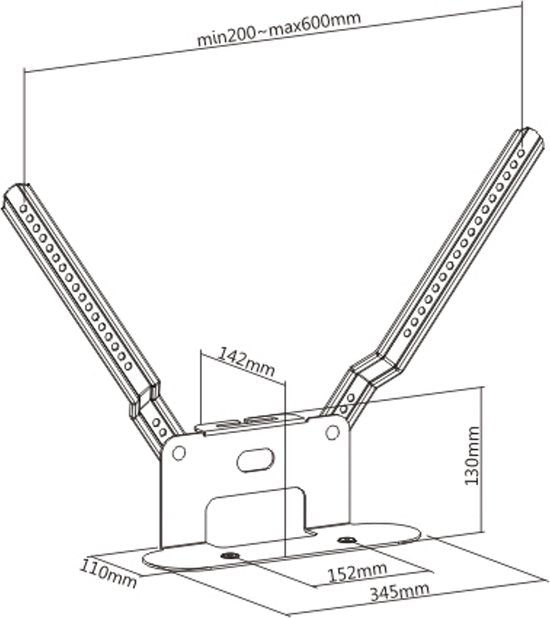 Support TV pour barre de son Sonos Beam - Montage de la barre de son Sonos Beam sous le téléviseur