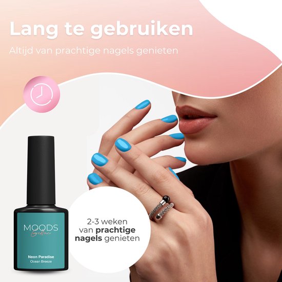 Moods Gellac 6-Piece Set - Gel Nail Polish Starter Pack - Vernis à ongles en gel - 8ML - Neon Paradise - Gellac - Nails - Chic Colours