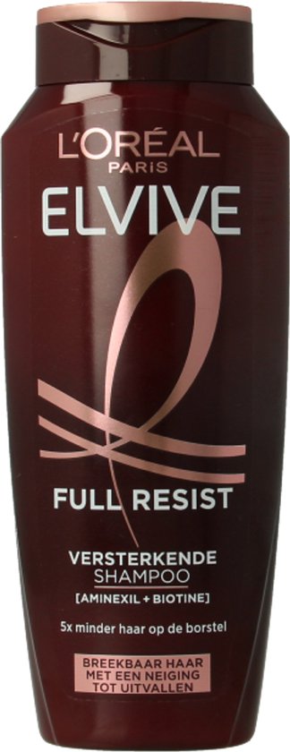L'Oréal Paris Elvive Full Resist Shampoo - Shampooing fortifiant pour cheveux fragiles - Avec Aminexil + Biotine - 250ML