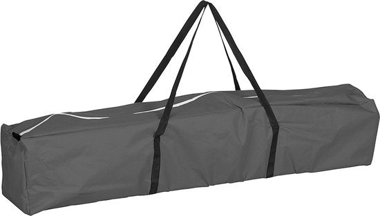 Tente de réception facile à monter Pro Garden - 300 x 300 x 245 cm - polyéthylène - pliable et résistante à l'eau - sac de transport inclus - pour les fêtes de jardin et les événements - gris