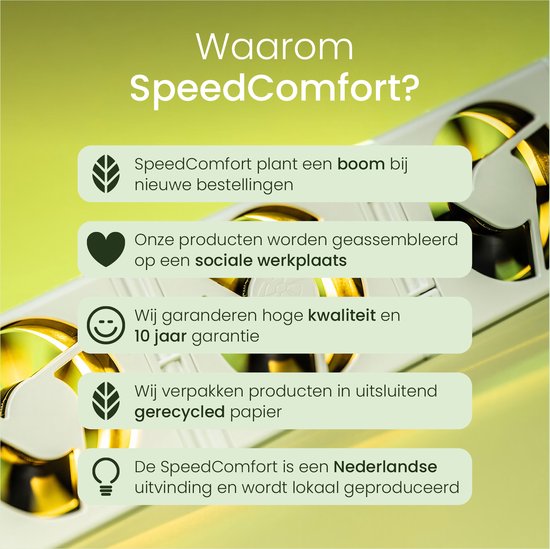 SpeedComfort Radiator Fan Expansion Set - Efficacité énergétique - Réchauffe deux fois plus vite - Jusqu'à 22% d'économie d'énergie - Simple à installer - Silencieux - Produit hollandais - Blanc